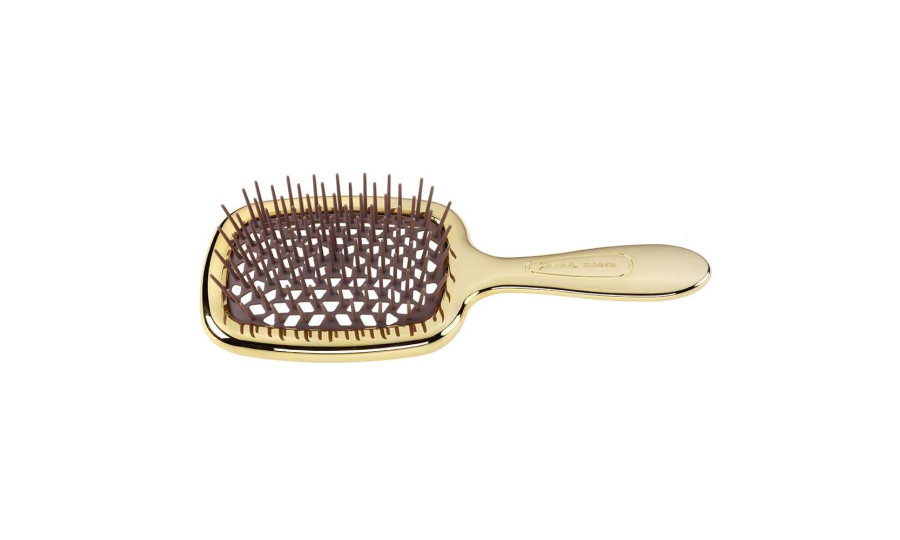 Щітка для волосся Janeke Superbrush Золото з коричневим