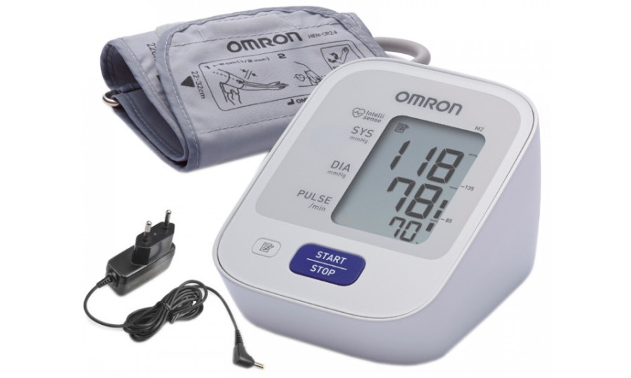 Тонометр автоматичний Omron M2 BASIC з адаптером і манжетою 22-32 см