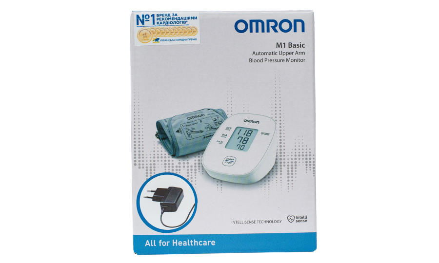 Тонометр автоматичний OMRON M1 Basic (HEM-7121J-AF) + адаптер