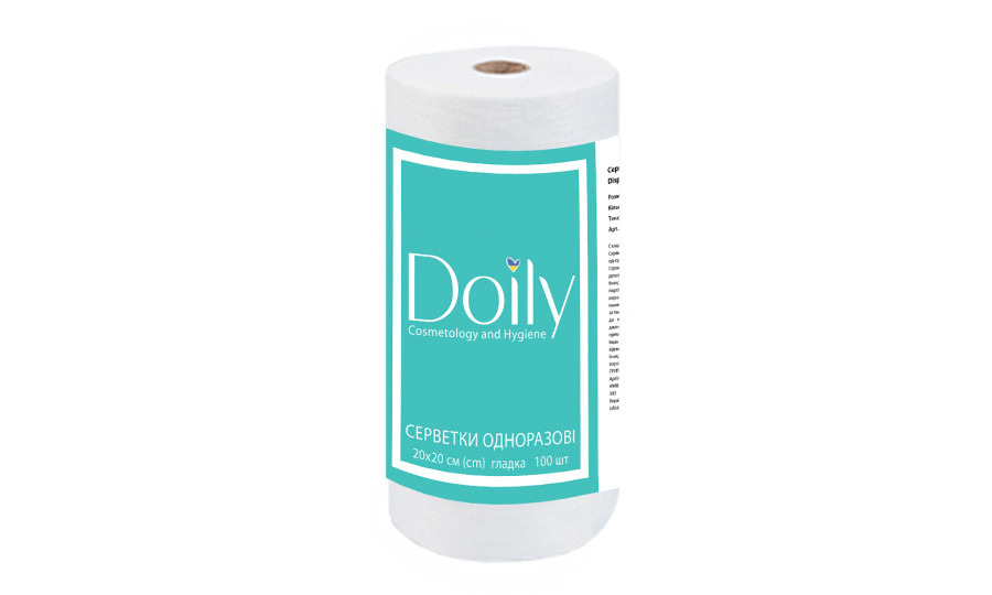 Серветки в рулоні Doily® 20х20 см