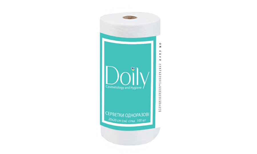 Серветки в рулоні Doily® 20х20 см