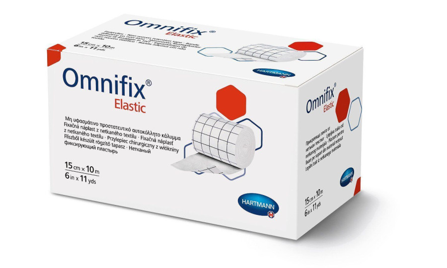 Пластир еластичний фіксуючий на нетканій основі Omnifix® Elastic / Омніфікс Еластік 15см х 10м 1шт
