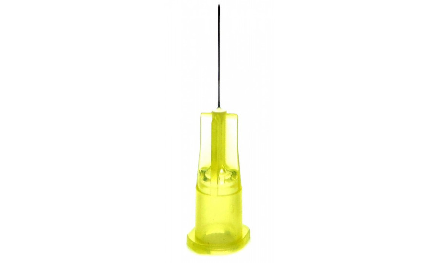 Голки для мезотерапії MESO-RELLE 0,3 x 12 30G x 1/2" AM30G жовті (100 шт.)