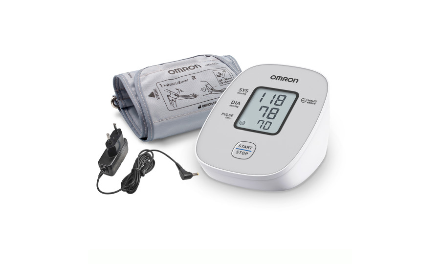 Тонометр автоматичний OMRON M2 Basic з адаптером з манжетою 22-32 см на плече