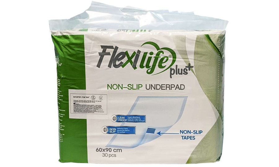 Одноразові підкладні пелюшки Flexi life plus 60х90 см 30 шт