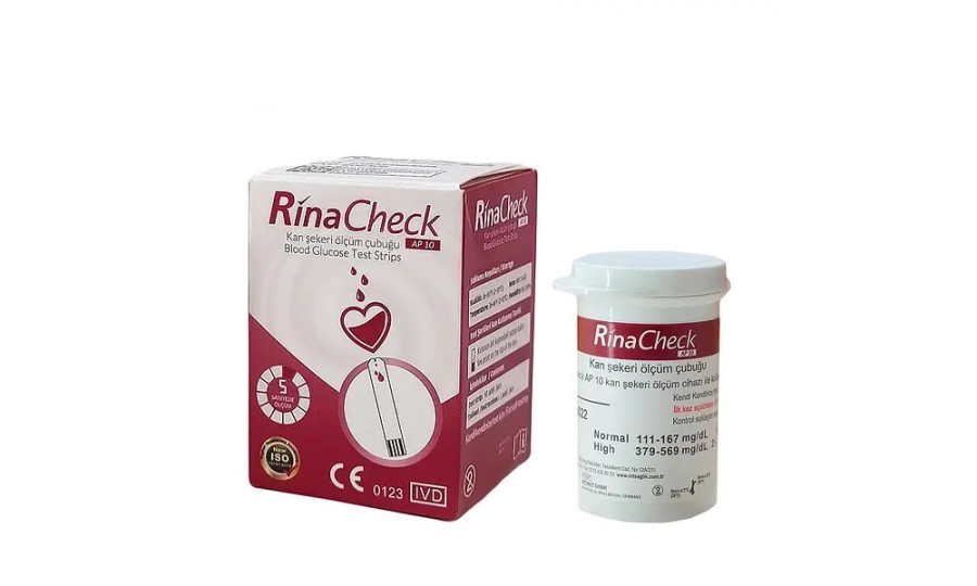 Тест-смужки Рина Чек (Rina Check) 50 шт. в 1 флаконі по 50 шт. в упаковці