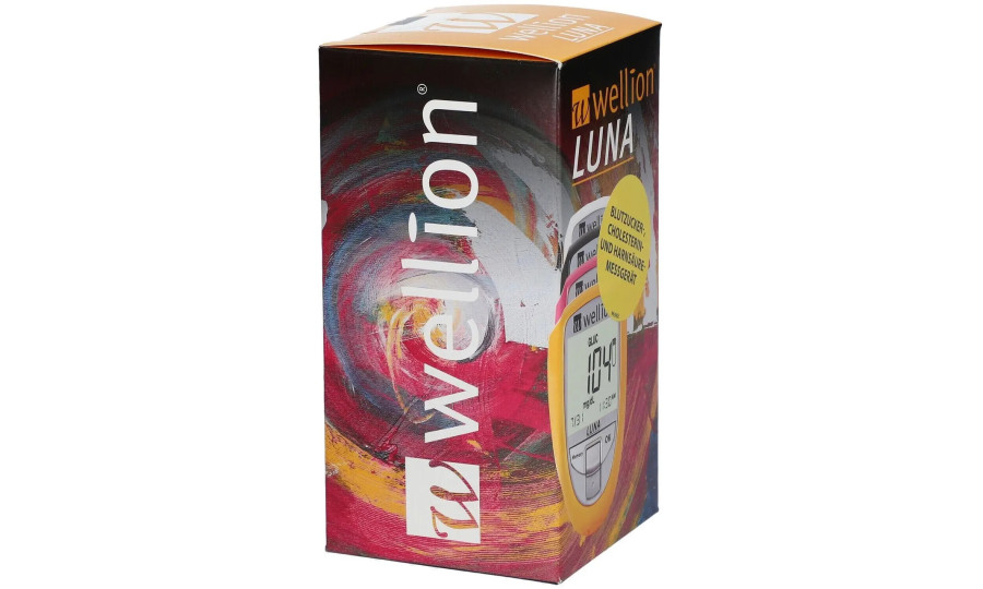 Глюкометр Wellion LUNA trio набір для тестування рівня глюкози, холестерину та сечової кислоти