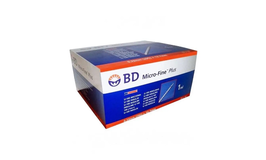 Шприци BD MICRO-FINE PLUS 1 мл U100 з голкою 0,33 x 12,7 10шт