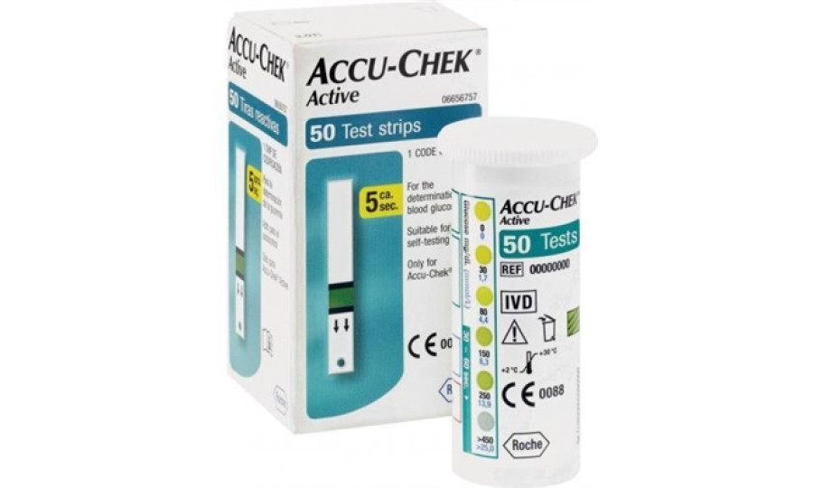 Тест-смужки Accu-Chek Aktive Glucose, 50 шт