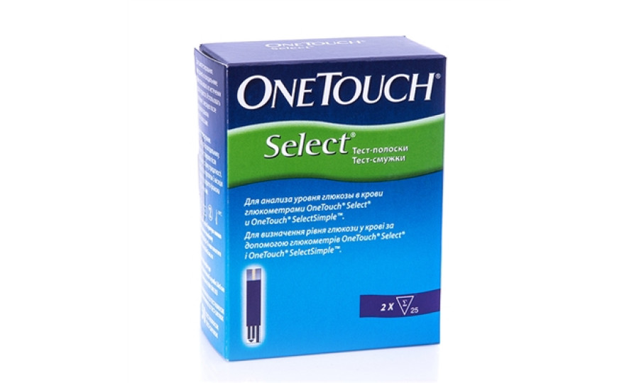 Тест-смужки One Touch Select, 50 шт.