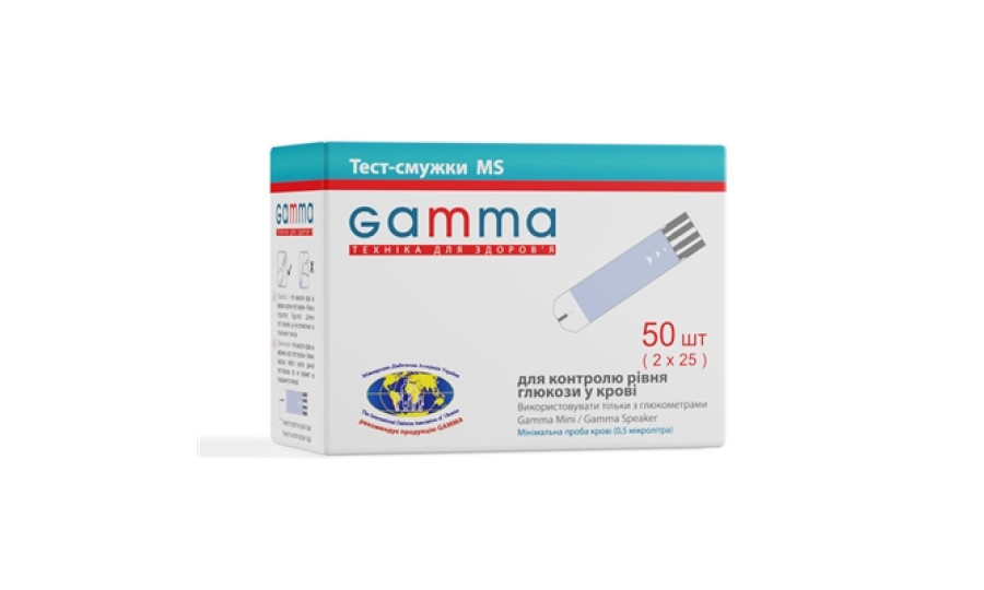 Тест-смужки Gamma MS, 25 шт.